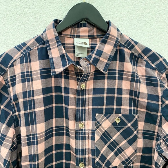 THE NORTH FACE Men’s Hayden Pass 2.0 Pink/Blue Plaid Button Down Shirt Size L - Picture 4 of 12